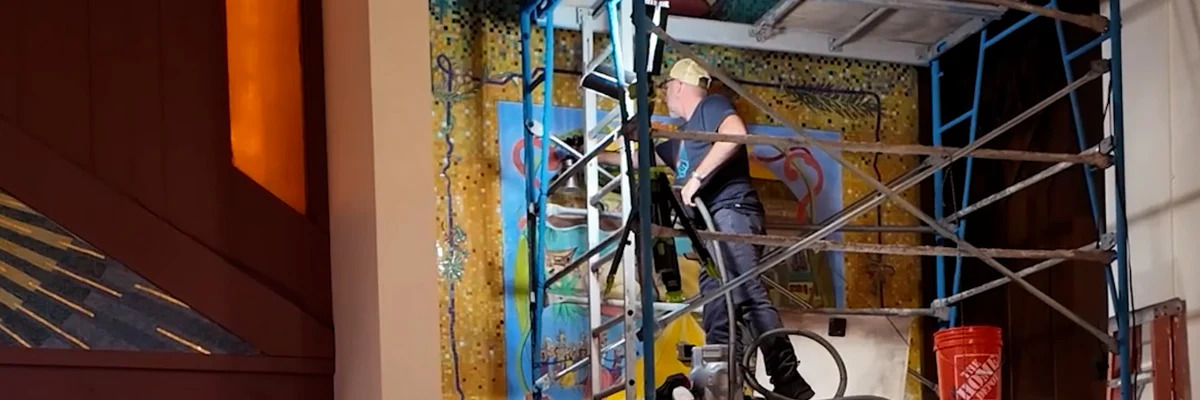 Line Stripe Removal at Warner Bros Studio Lot