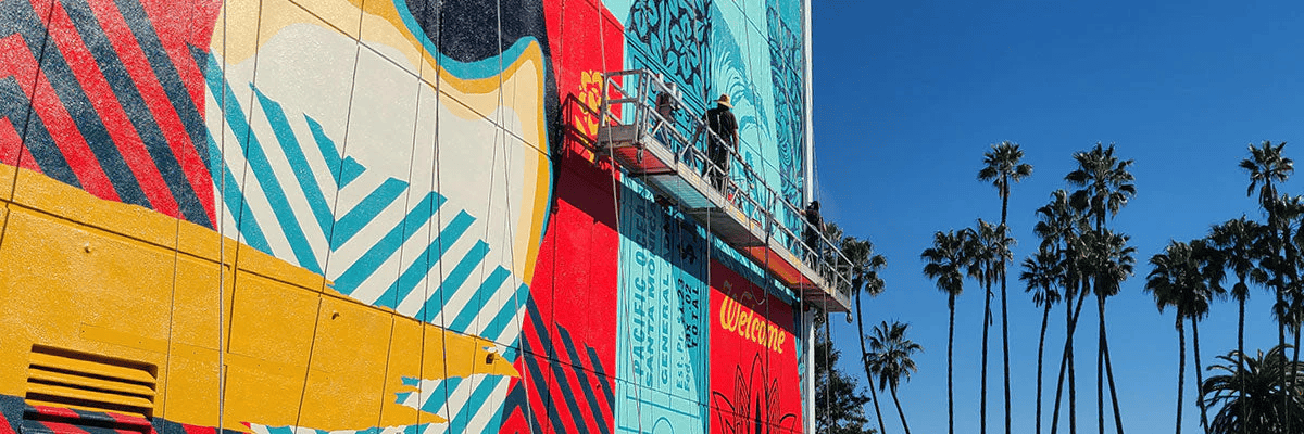The Pierside Mural by Shepard Fairey The Pierside Mural by Shepard Fairey