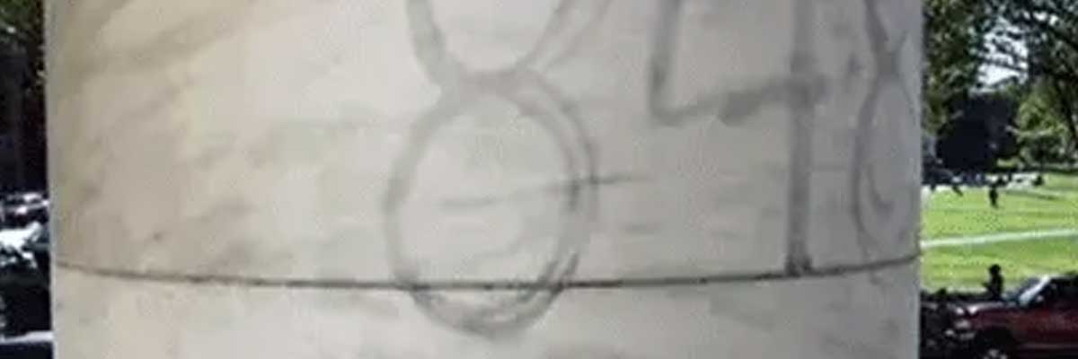 How to remove residual graffiti shadows from limestone, granite and marble